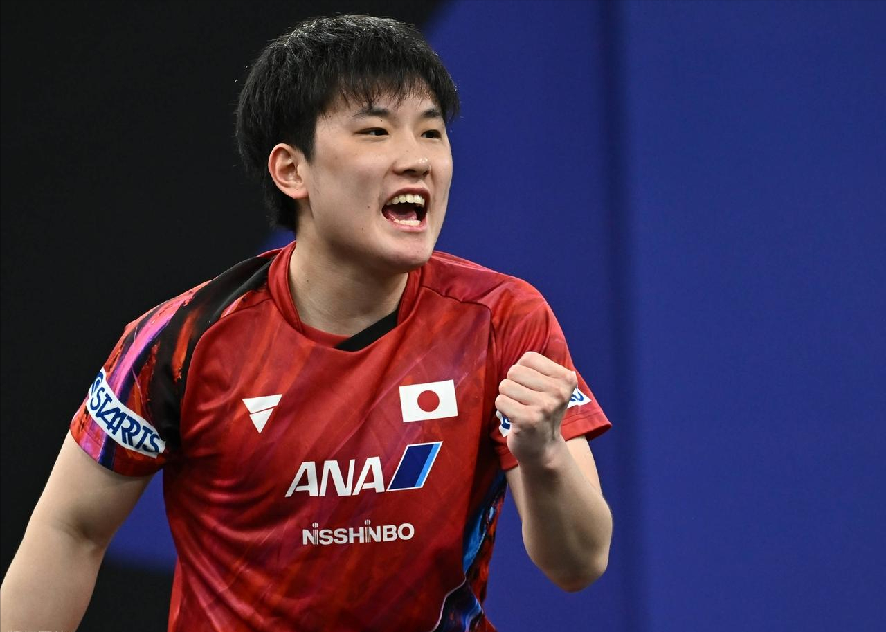 包含法国乒乓球队力克英国乒乓球队，水谷隼绝境逆转的词条